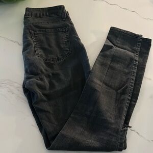Paige Washed Black skinny jeans